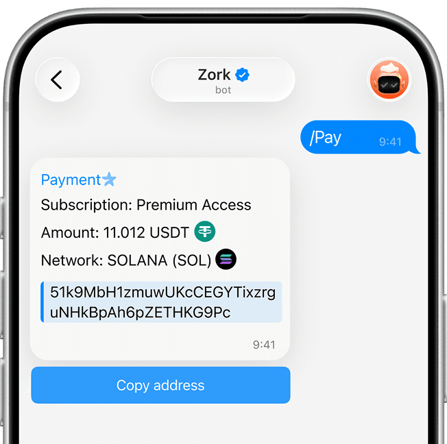 Crypto Payment Gateway for Chatbots