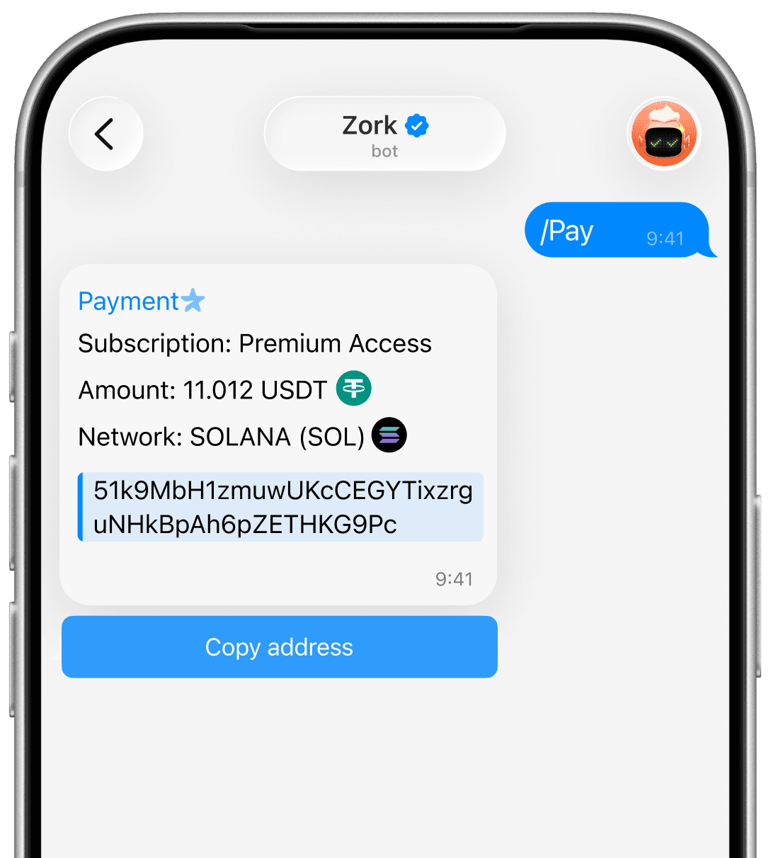 Crypto Payment Gateway for Chatbots
