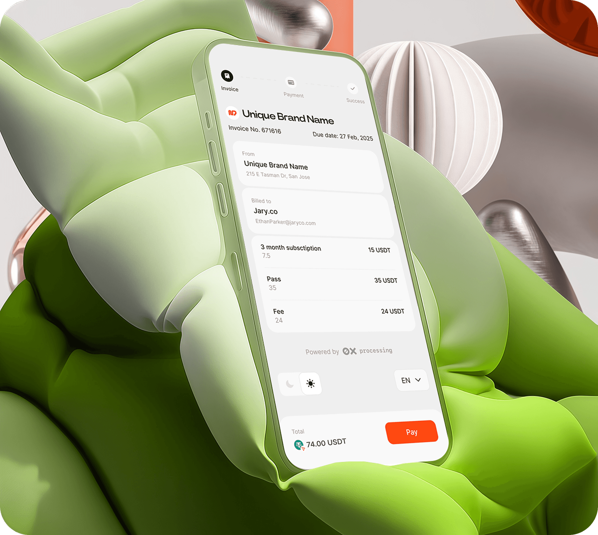 Crypto Invoices for business