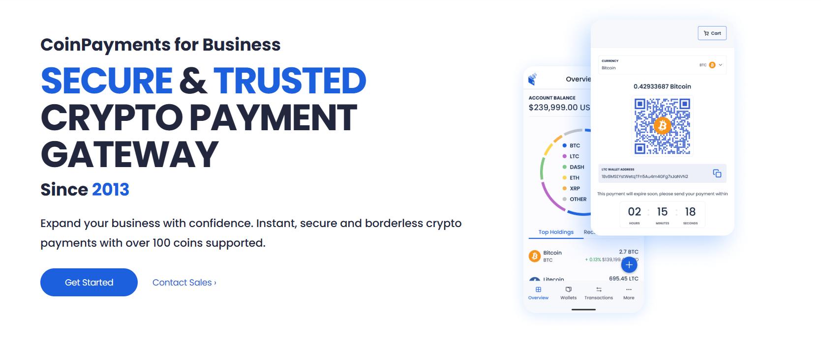 CoinPayments website