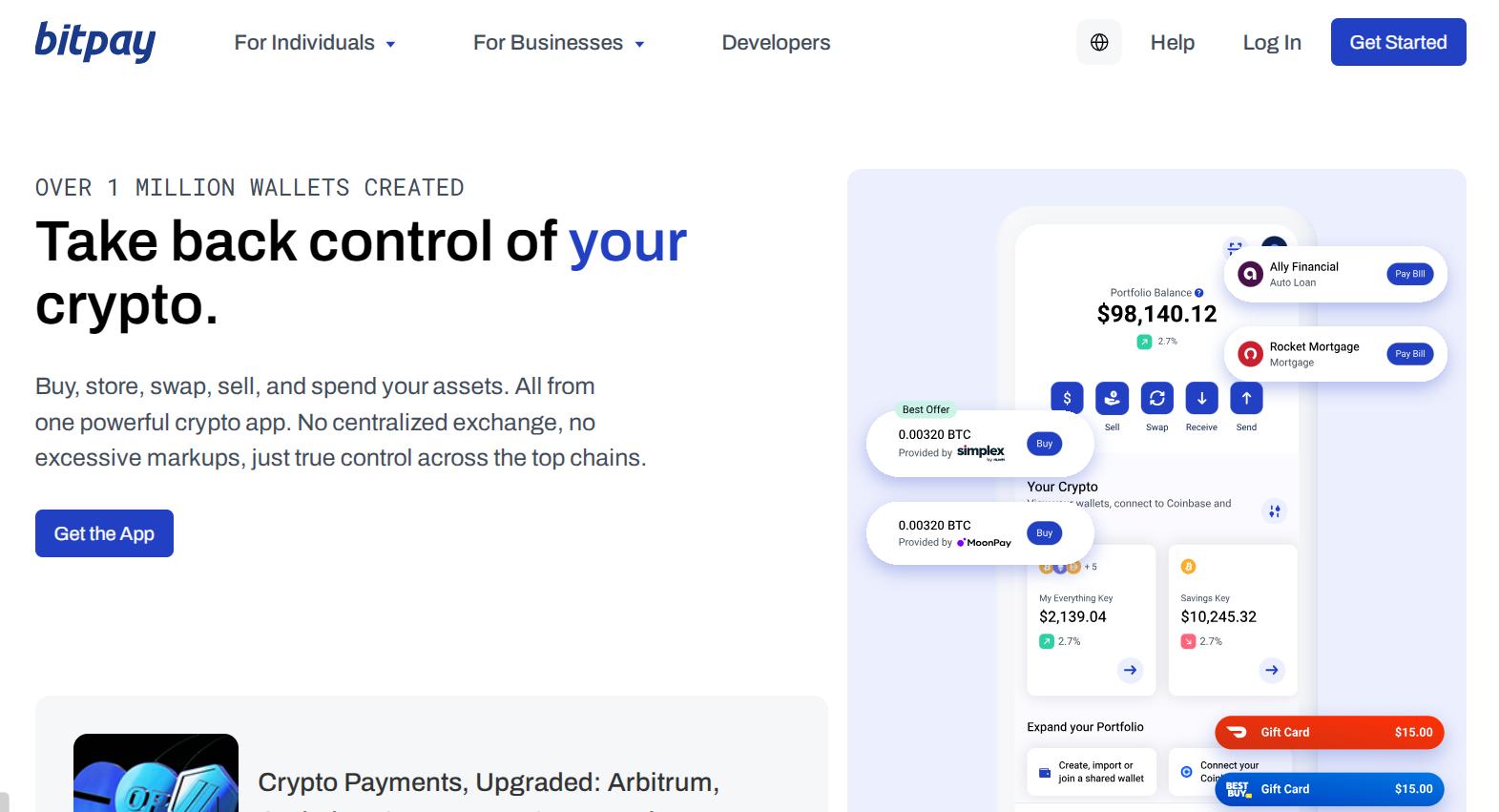 BitPay website