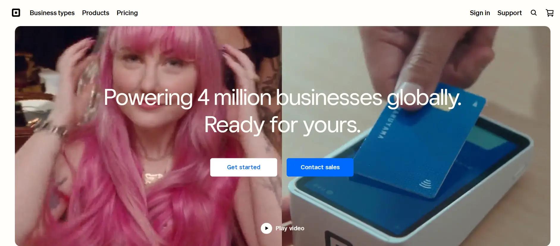 Square website