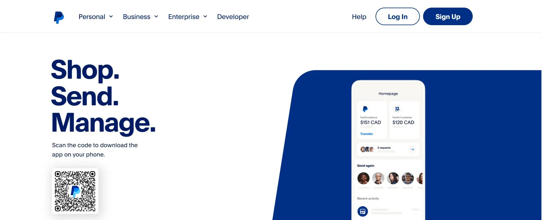 PayPal website