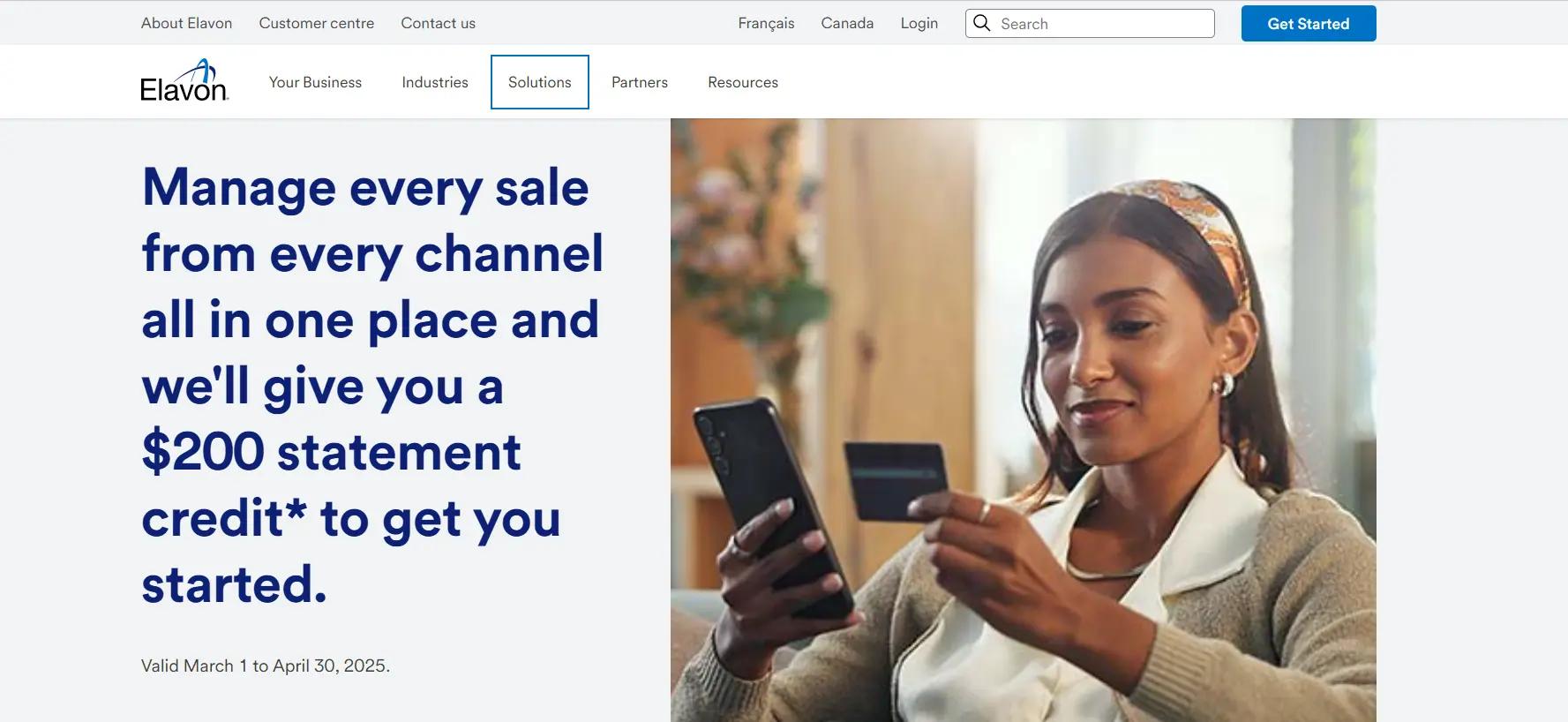 Elavon website