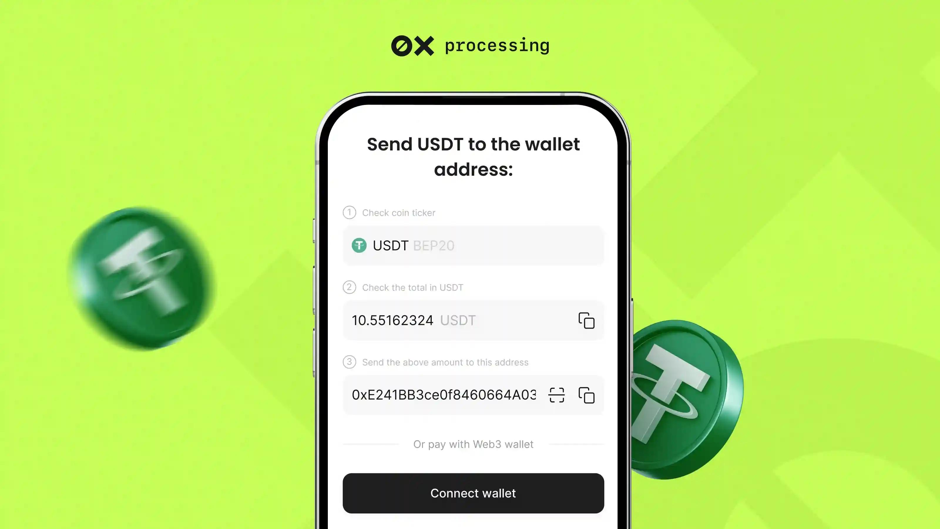 USDT Payments: How to Start Working with Cryptocurrency on Your Website with 0xProcessing