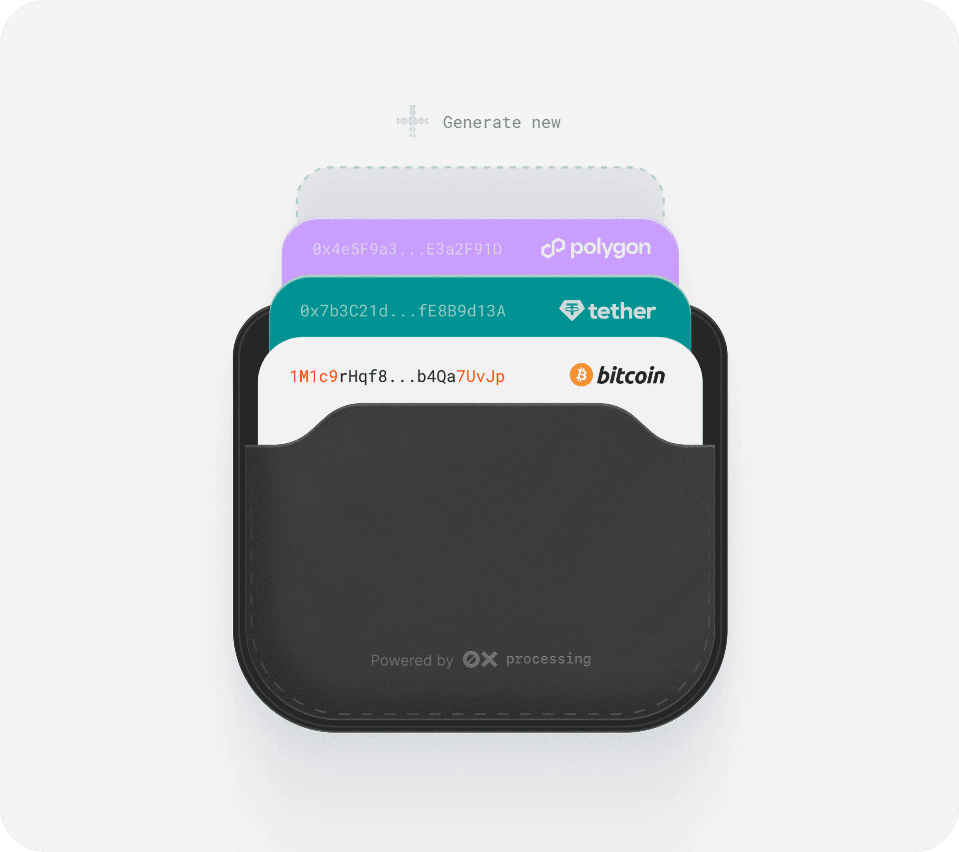 ## We delivered a white-label embedded checkout with **Static wallets**